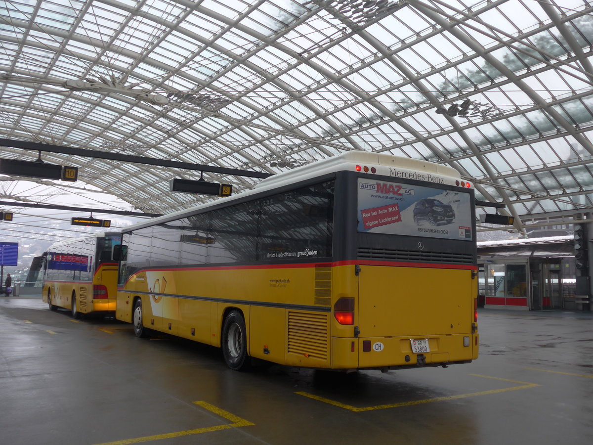 (201'399) - Terretaz, Zernez - GR 53'800 - Mercedes am 2. Februar 2019 in Chur, Postautostation