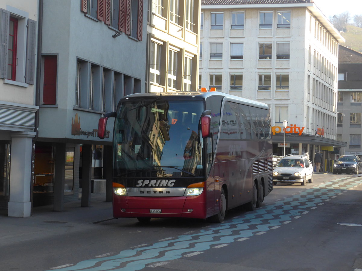 (201'790) - Spring, Schwenden - BE 250'255 - Setra am 25. Februar 2019 in Thun, Blliz