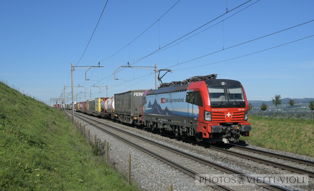 2019-10-01, SBB CFF FFS Cargo Mhlau
Locomotive lectrique Siemens Vectron 
Br 198 476 [Novara]