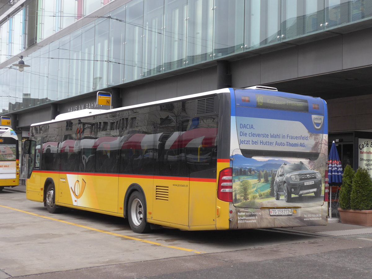 (201'948) - PostAuto Ostschweiz - TG 158'212 - Mercedes (ex Nr. 18) am 4. Mrz 2019 beim Bahnhof Frauenfeld