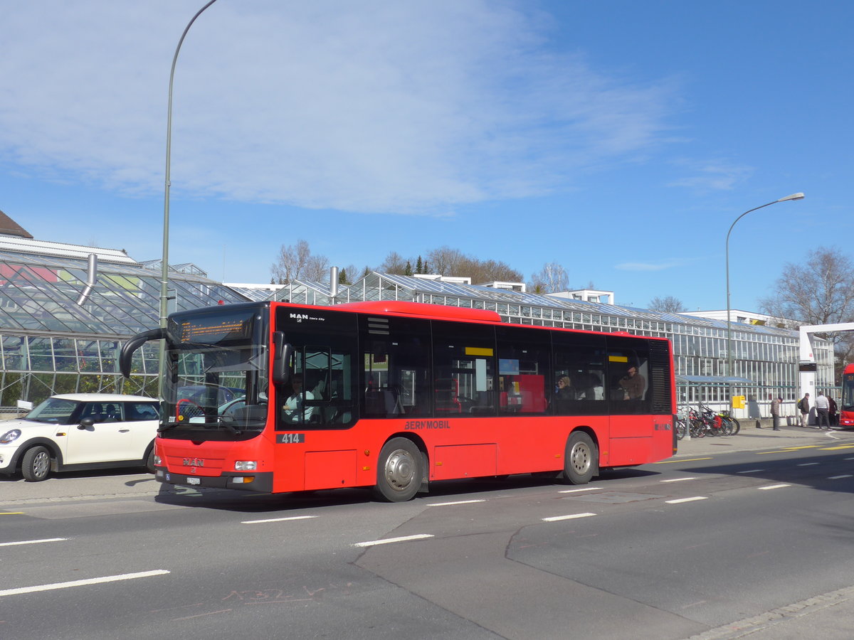 (202'335) - Bernmobil, Bern - Nr. 414/BE 716'414 - MAN am 12. Mrz 2019 in Kniz, Weiermatt