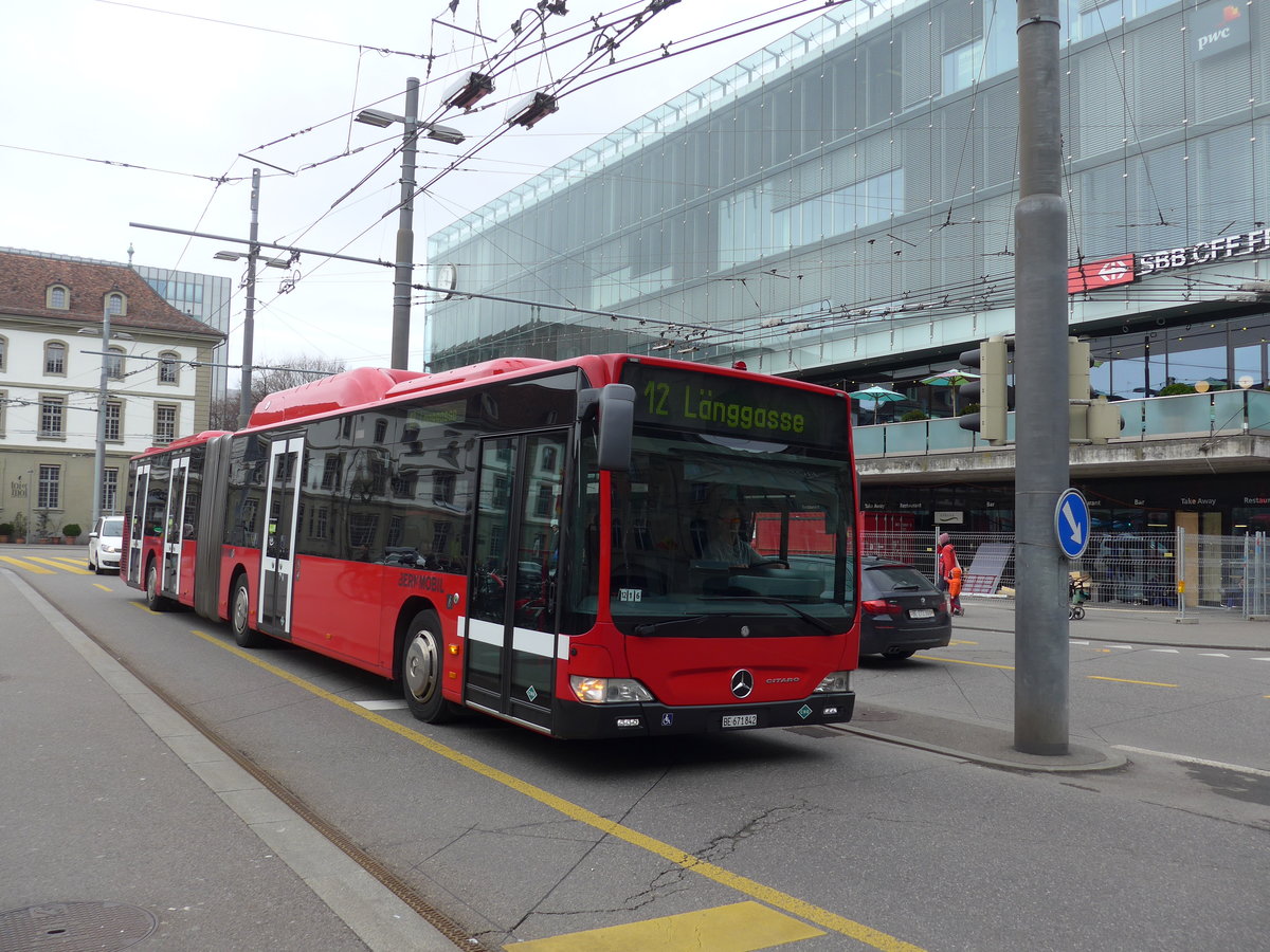 (202'358) - Bernmobil, Bern - Nr. 842/BE 671'842 - Mercedes am 12. Mrz 2019 beim Bahnhof Bern