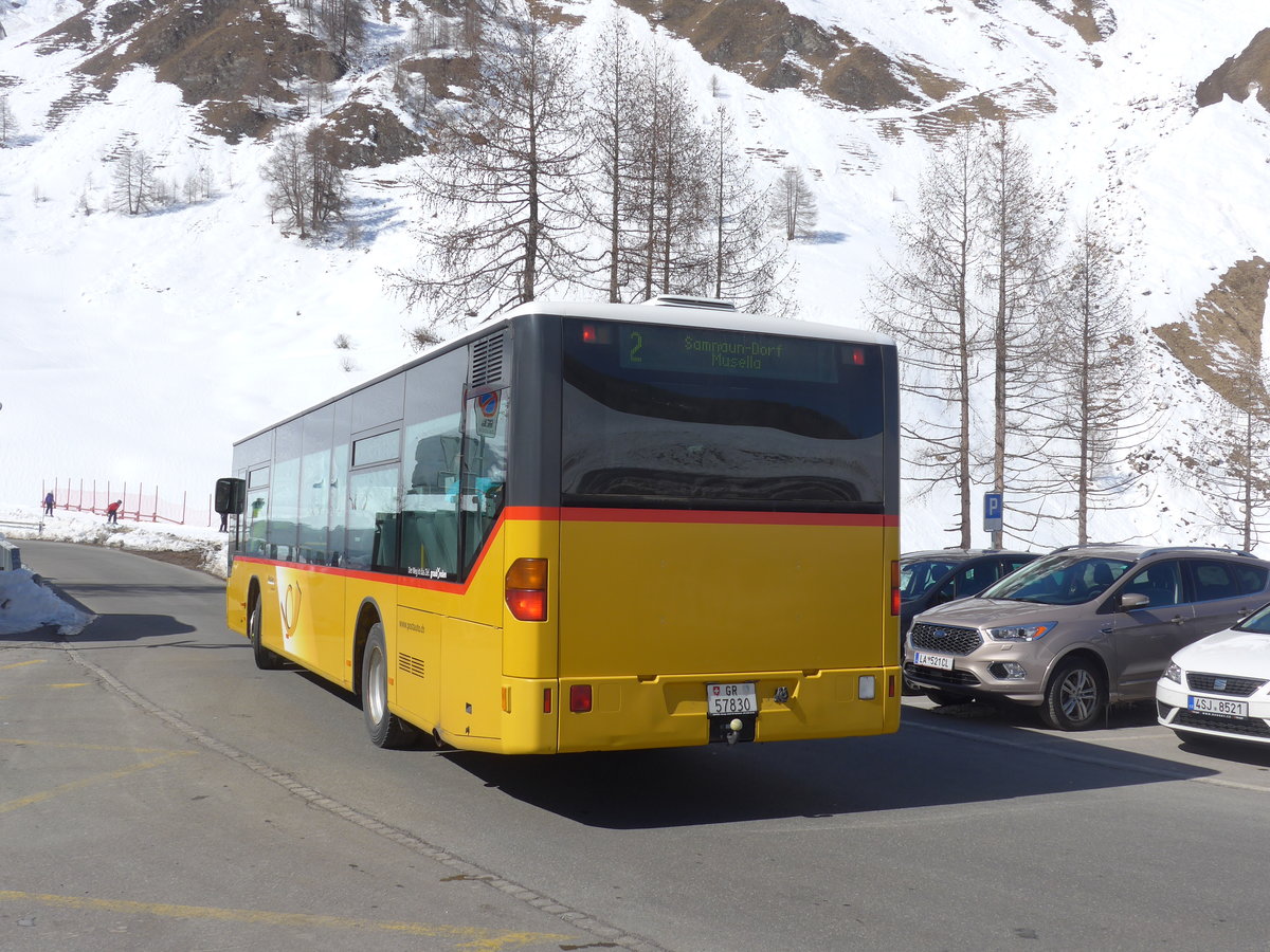 (202'629) - Jenal, Samnaun - GR 57'830 - Mercedes (ex PostAuto Nordschweiz) am 20. Mrz 2019 in Samnaun, Riva