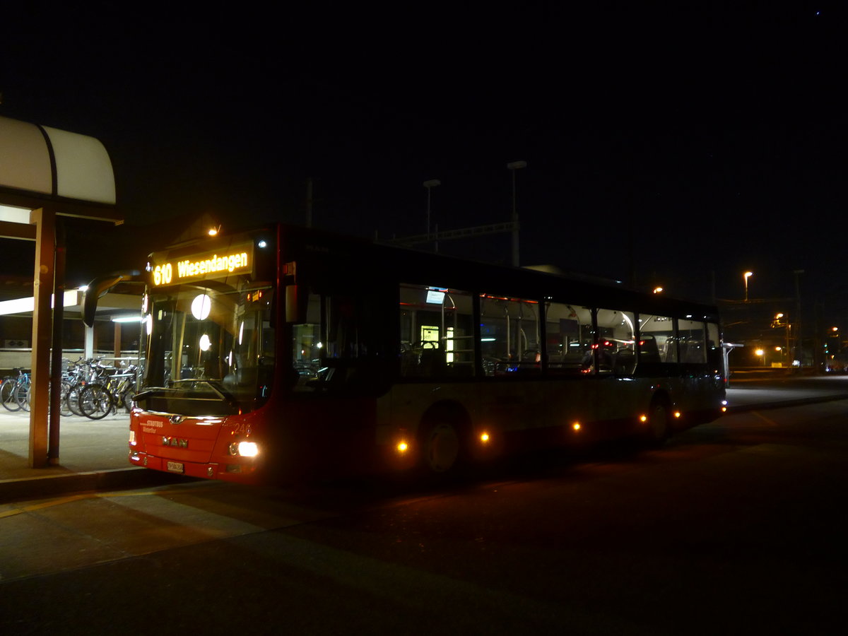 (202'791) - SW Winterthur - Nr. 246/ZH 504'246 - MAN am 21. Mrz 2019 beim Hauptbahnhof Winterthur