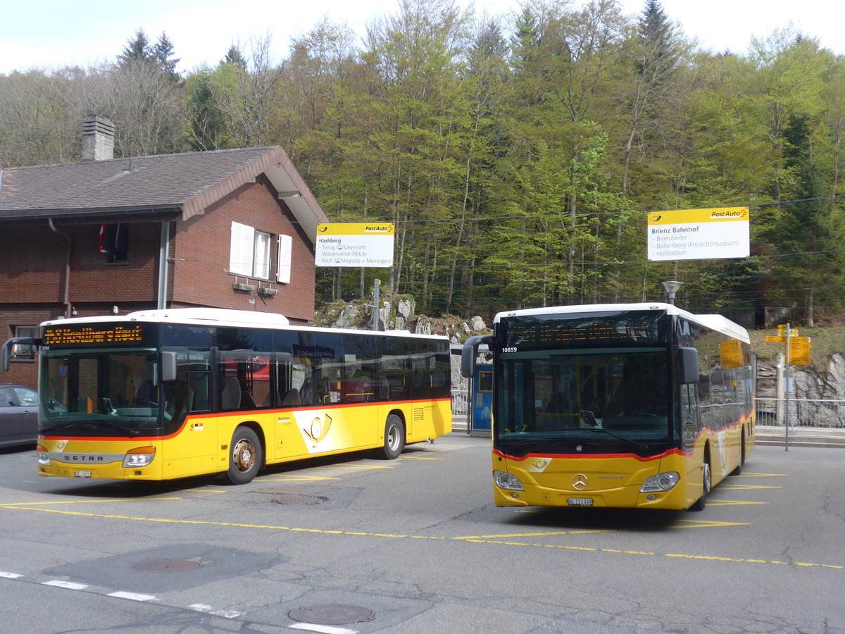 (205'283) - Flck, Brienz - Nr. 0/BE 13'878 - Setra + Nr. 5/BE 113'349 - Mercedes am 18. Mai 2019 auf dem Brnigpass