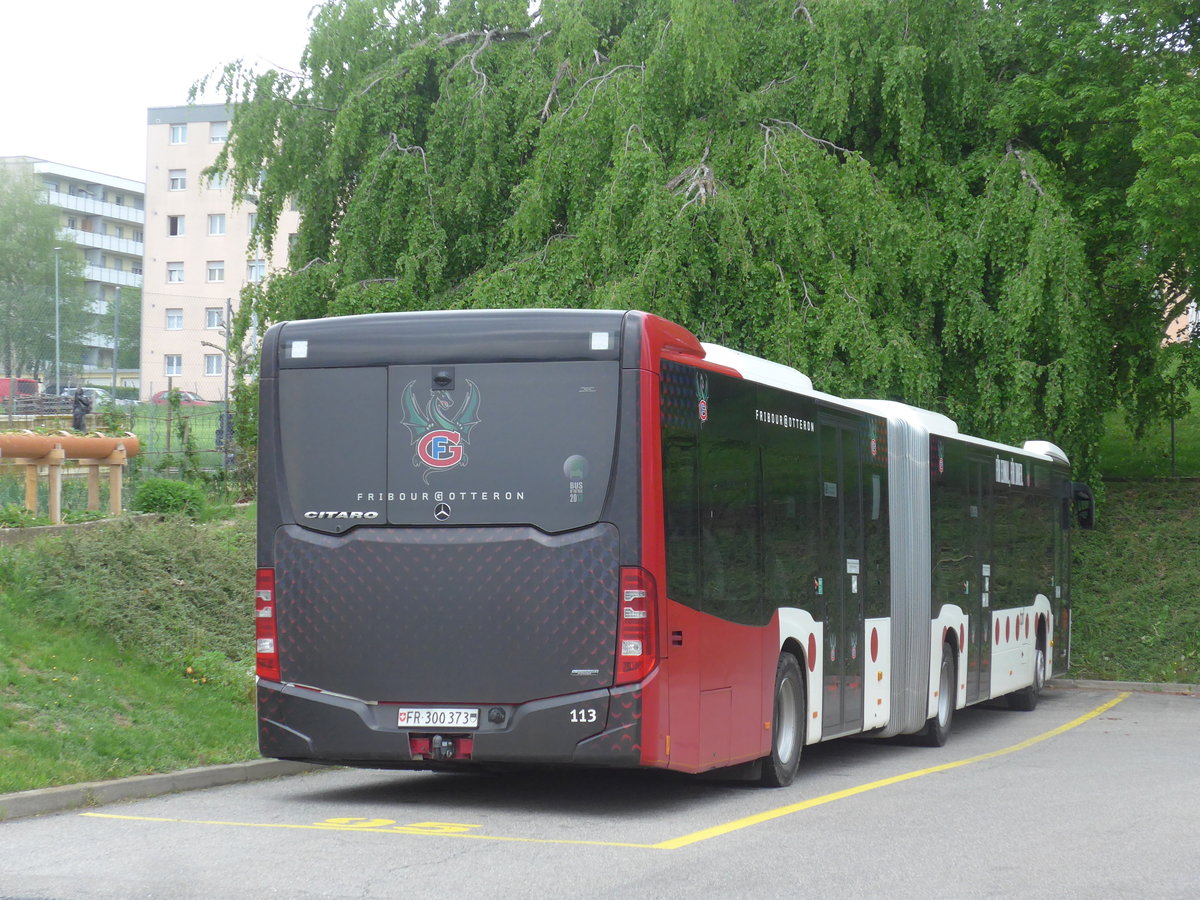 (205'461) - TPF Fribourg - Nr. 113/FR 300'373 - Mercedes am 25. Mai 2019 in Romont, Garage