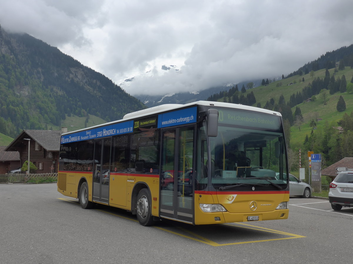 (205'486) - PostAuto Bern - BE 489'810 - Mercedes (ex Portenier, Adelboden Nr. 10) am 26. Mai 2019 in Kiental, Ramslauenen
