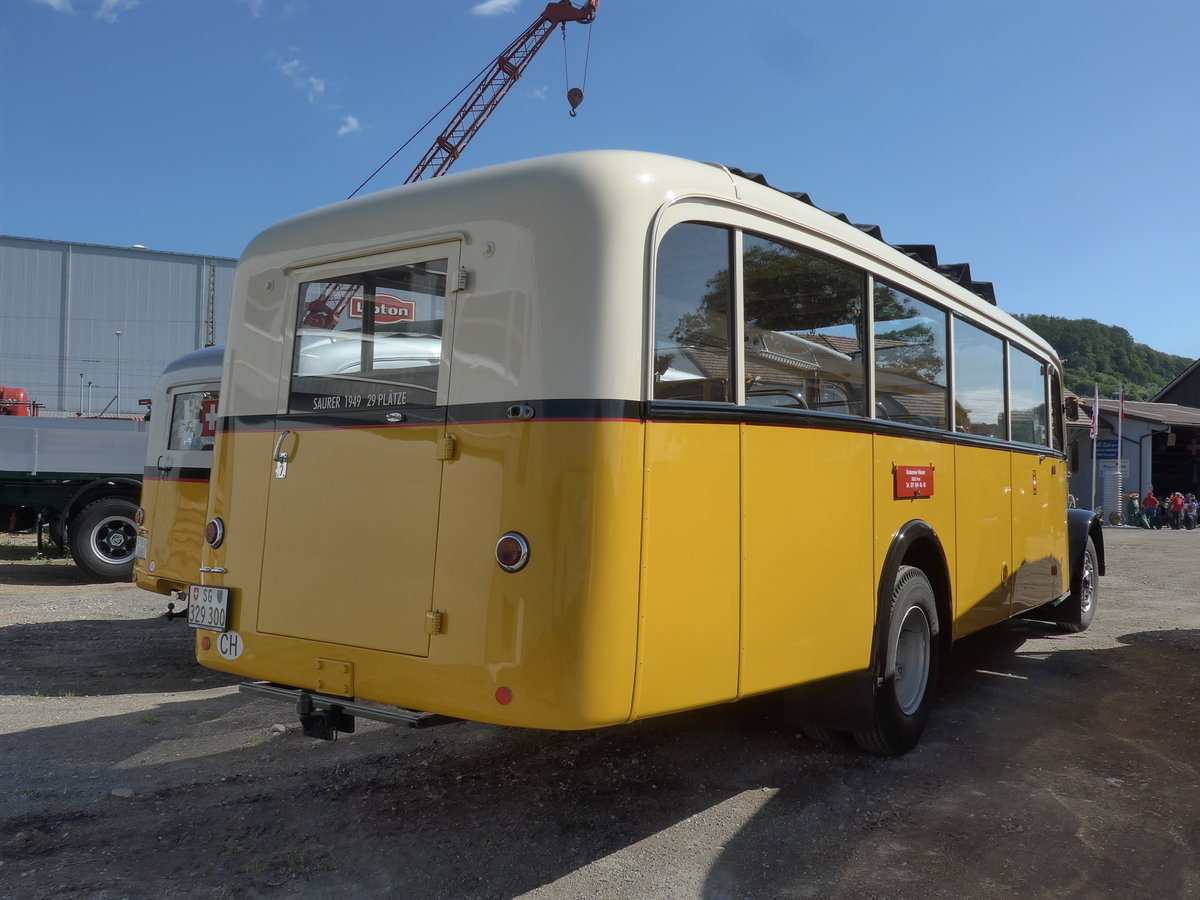 (205'811) - Baumgartner, Horn - SG 329'300 - Saurer/Tscher (ex Bucheli, Kriens Nr. 10; ex Grni, Udligenswil) am 8. Juni 2019 in Thayngen, Saurertreffen