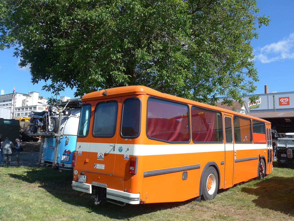 (205'819) - Mangold, Oberengstringen - AG 505'198 - Saurer/Hess (ex RhV Altsttten Nr. 45) am 8. Juni 2019 in Thayngen, Saurertreffen