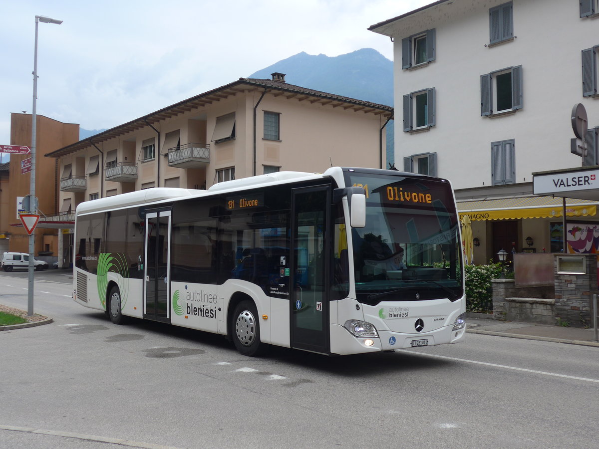 (206'230) - ABl Biasca - Nr. 11/TI 231'011 - Mercedes am 9. Juni 2019 beim Bahnhof Biasca