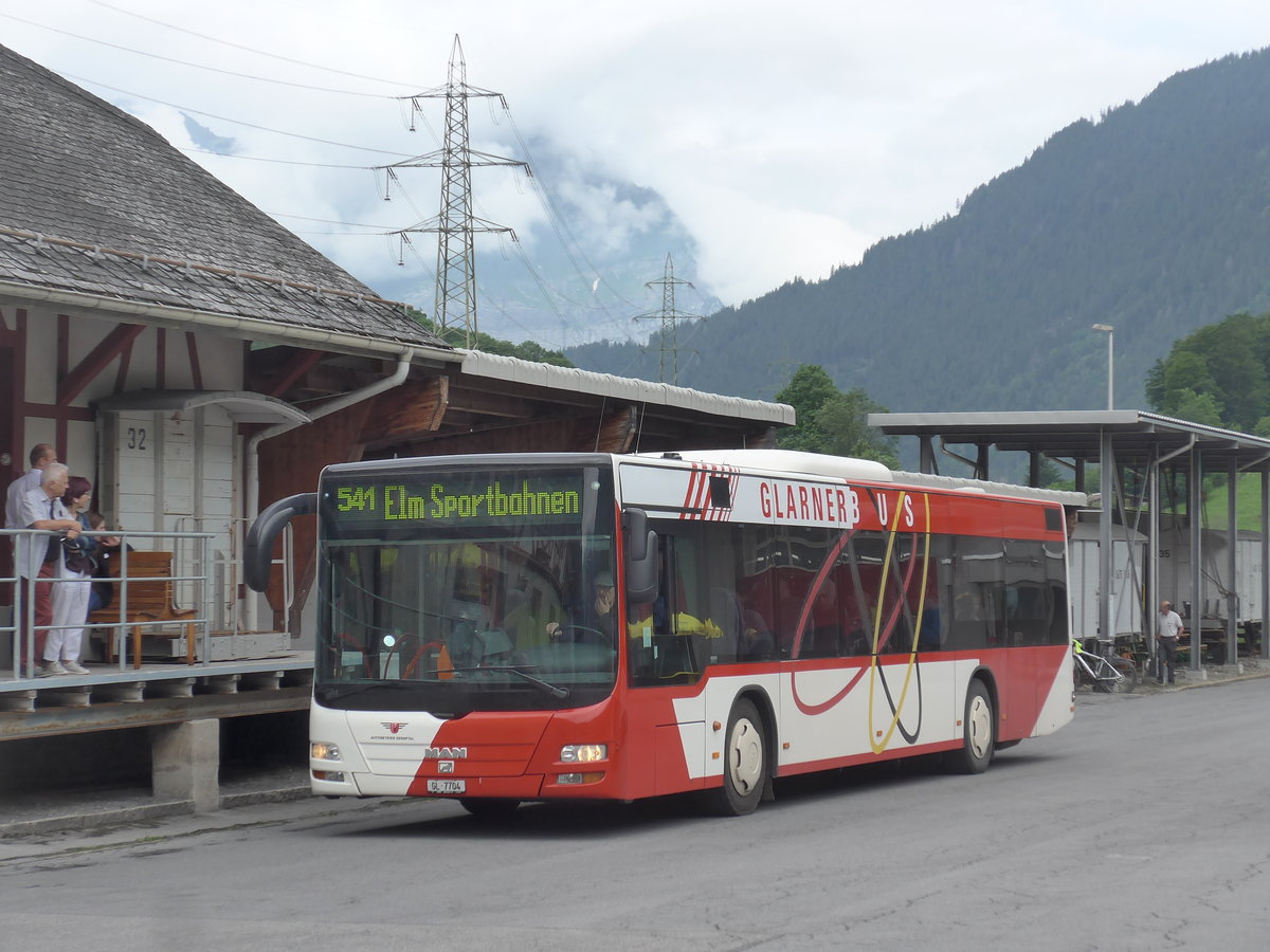 (206'358) - AS Engi - Nr. 4/GL 7704 - MAN am 15. Juni 2019 in Engi, Vorderdorf