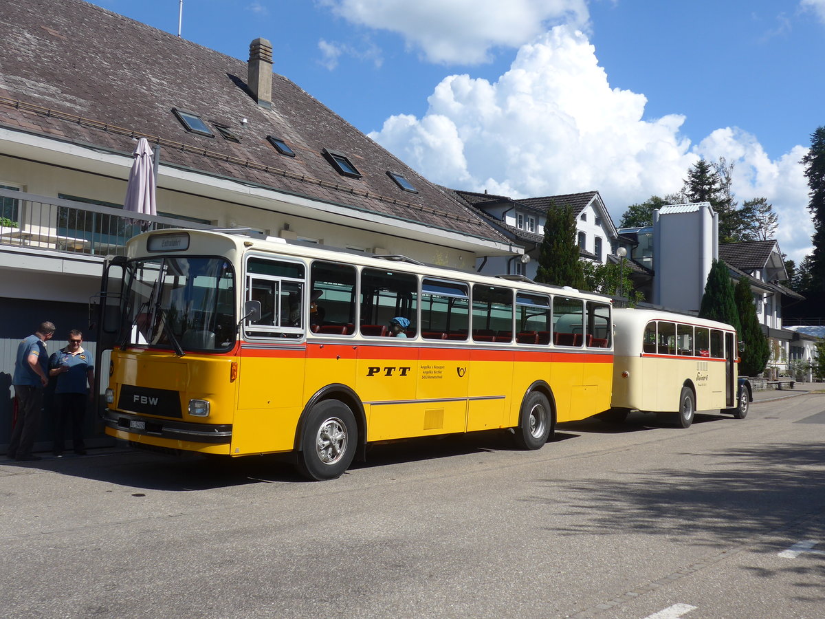 (207'537) - Birchler, Remetschwil - AG 54'039 - FBW/Tscher (ex Gerber, Winkel; ex Eggenberger, Mriken; ex Tanner, Bubendorf; ex P 24'803) am 7. Juli 2019 in Emmenmatt, Moosegg