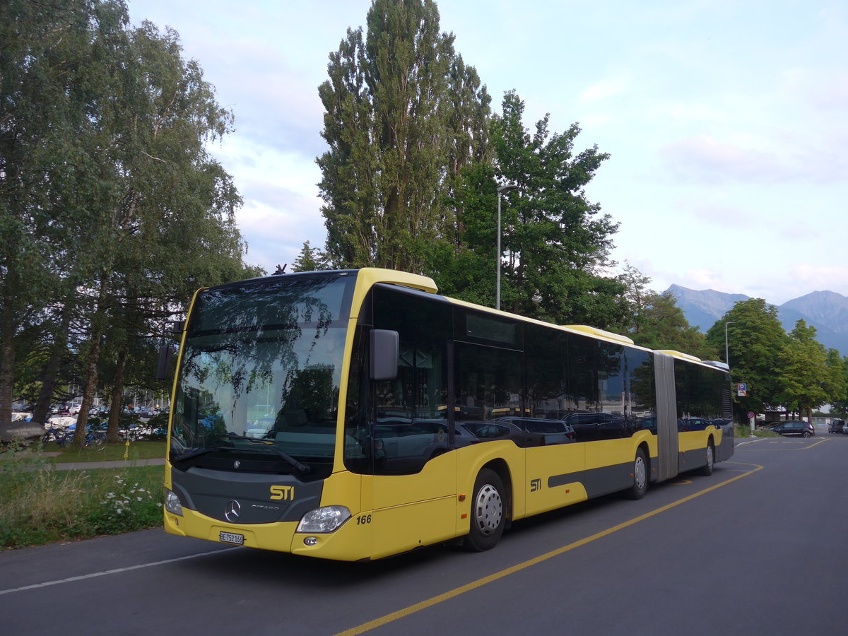 (207'949) - STI Thun - Nr. 166/BE 752'166 - Mercedes am 17. Juli 2019 in Thun, Lachen