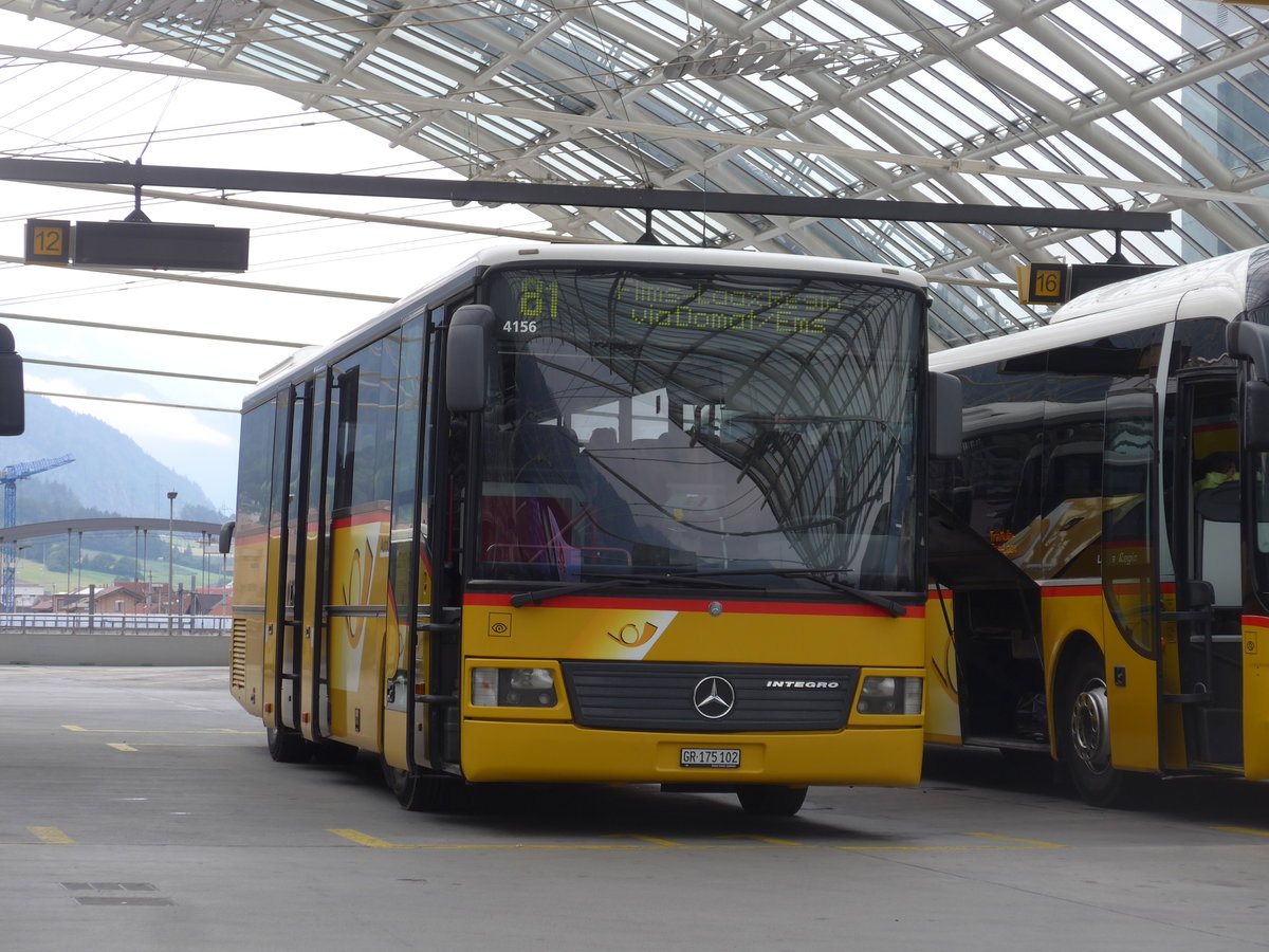(208'022) - PostAuto Graubnden - GR 175'102 - Mercedes (ex Terretaz, Zernez) am 21. Juli 2019 in Chur, Postautostation