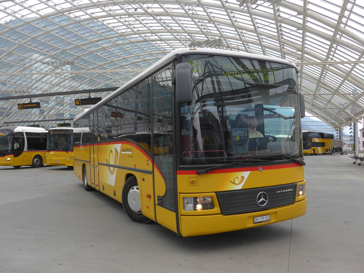 (208'025) - PostAuto Graubnden - GR 175'102 - Mercedes (ex Terretaz, Zernez) am 21. Juli 2019 in Chur, Postautostation