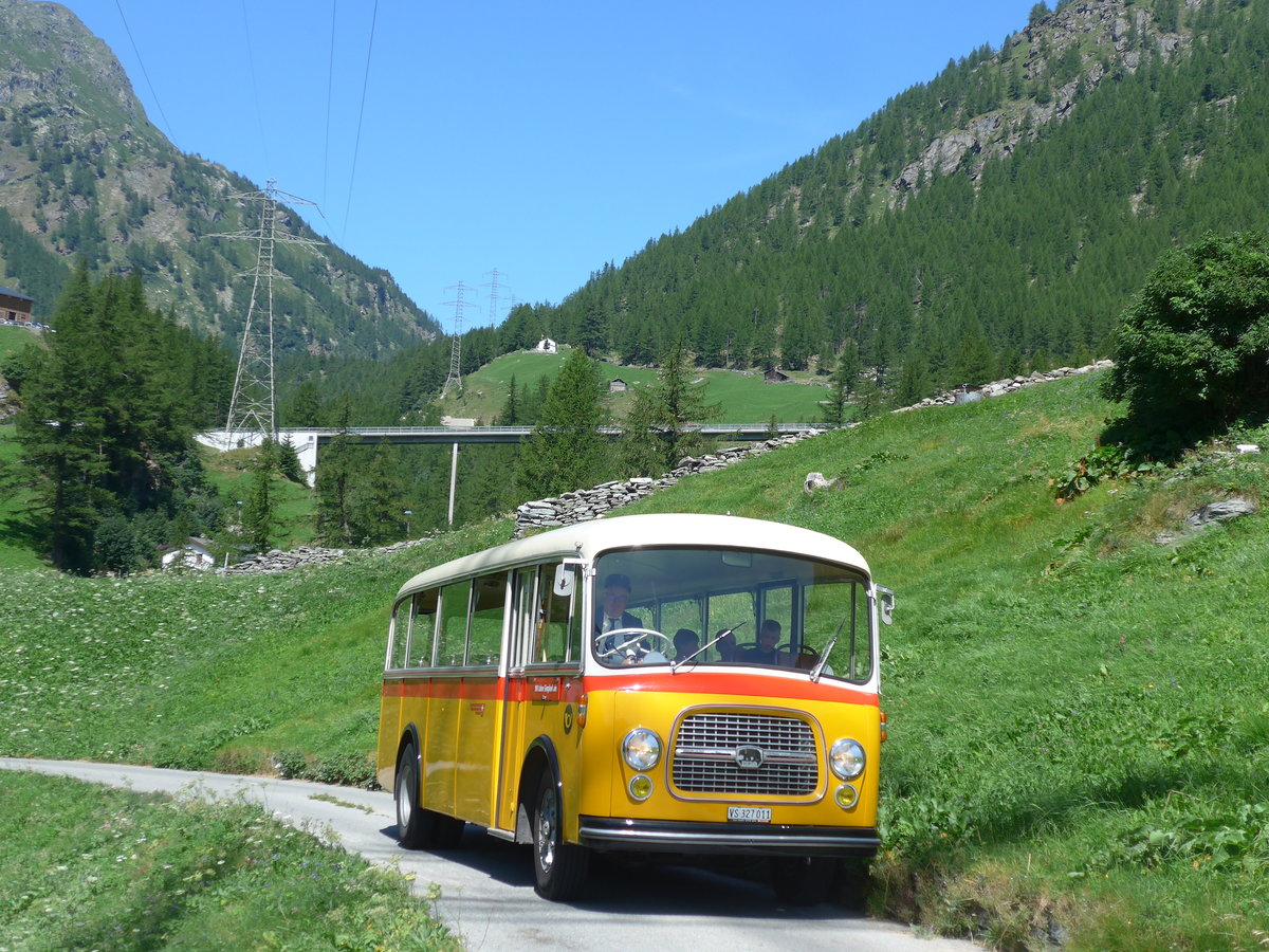 (208'342) - Zenklusen, Glis - VS 327'011 - Berna/BBO (ex Flori, Wohlen; ex Merzaghi, Maroggia) am 3. August 2019 bei Simplon Dorf