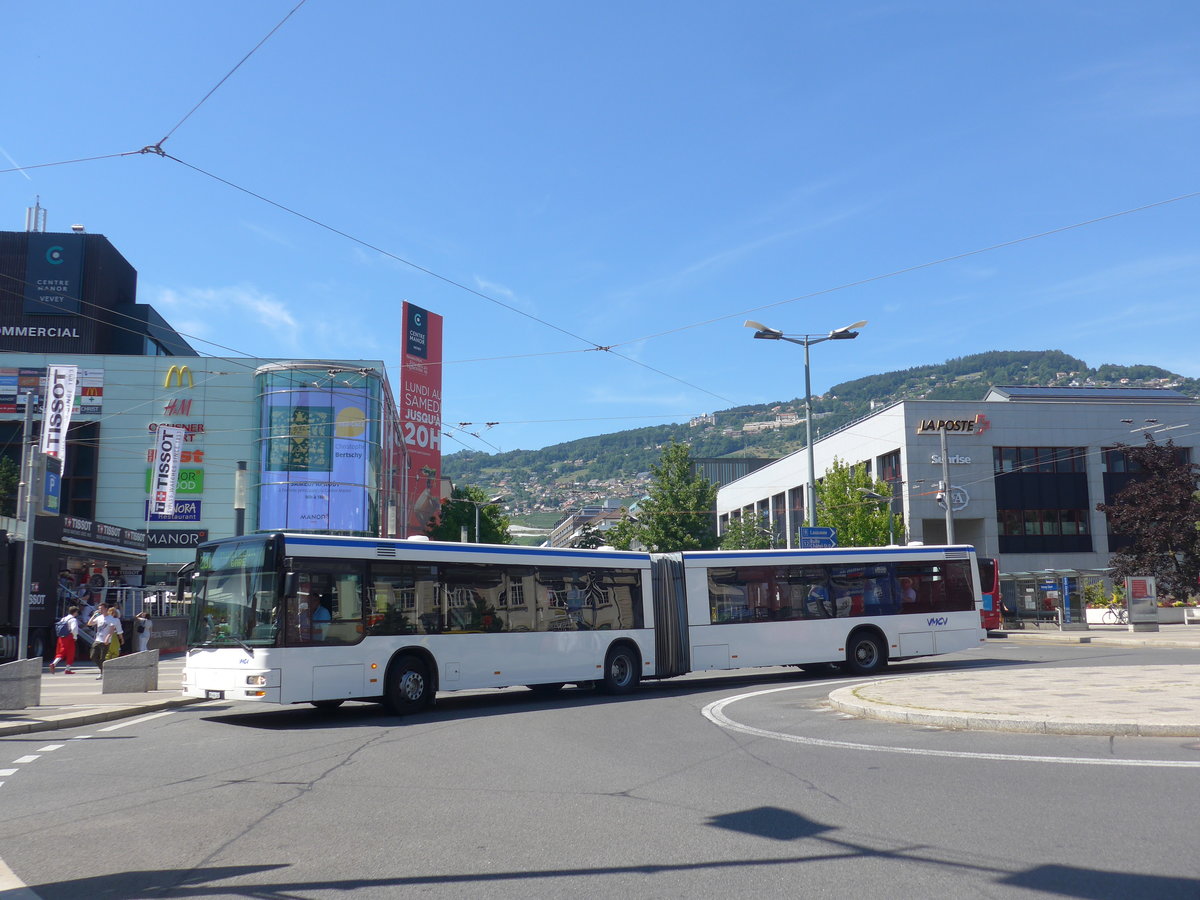 (208'477) - VMCV Clarens - Nr. 902/VD 464'342 - MAN (ex transN, La Chaux-de-Fonds Nr. 246; ex TN Neuchtel Nr. 246) am 4. August 2019 beim Bahnhof Vevey