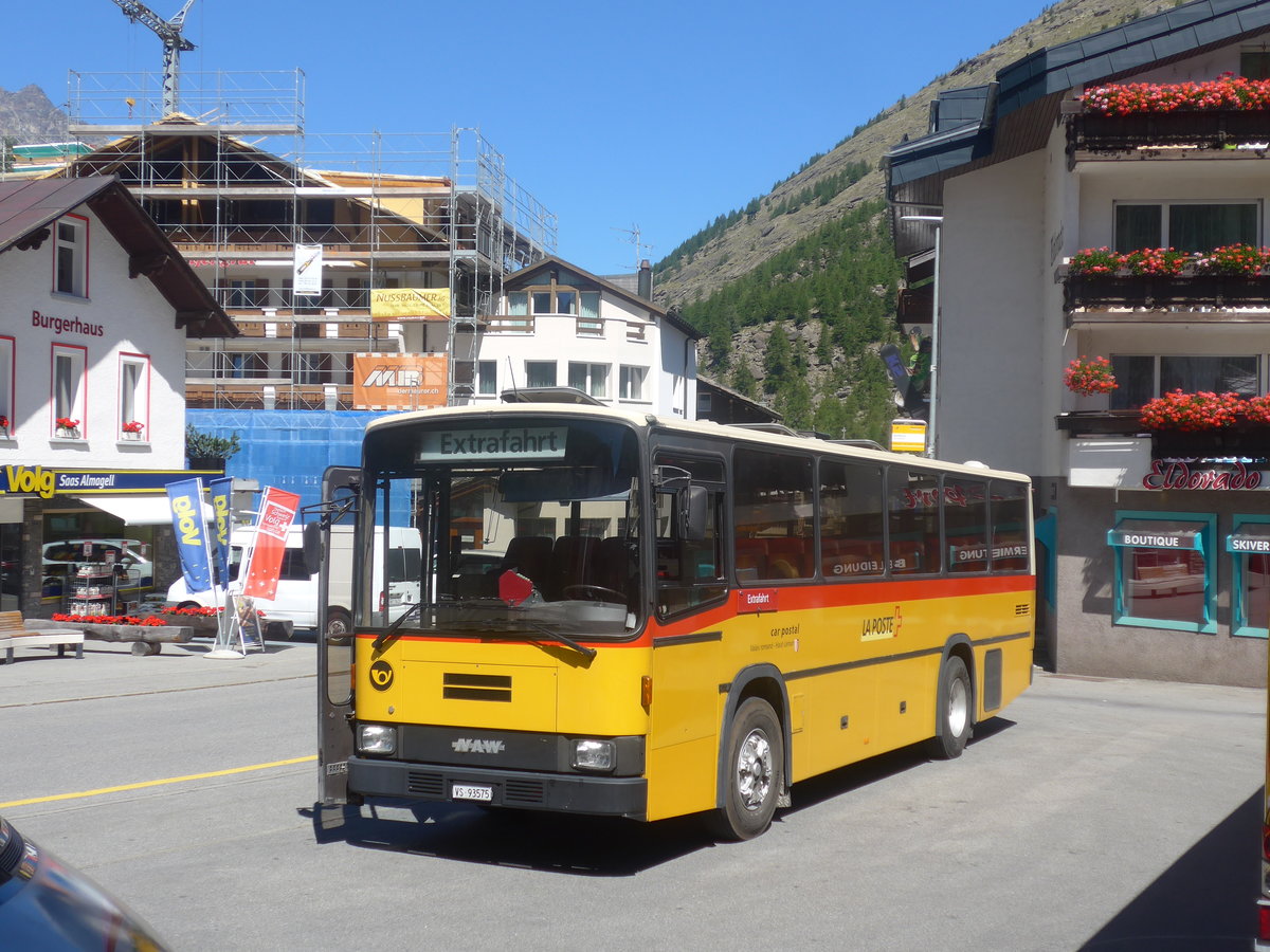 (209'002) - Oser, Brchen - VS 93'575 - NAW/Lauber (ex Epiney, Ayer) am 18. August 2019 in Saas-Almagell, Dorfplatz