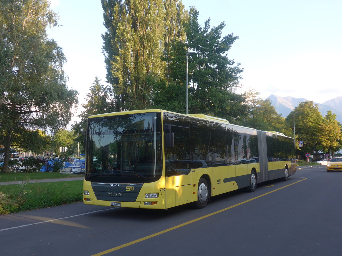 (209'084) - STI Thun - Nr. 700/BE 849'700 - MAN am 24. August 2019 in Thun, Lachen