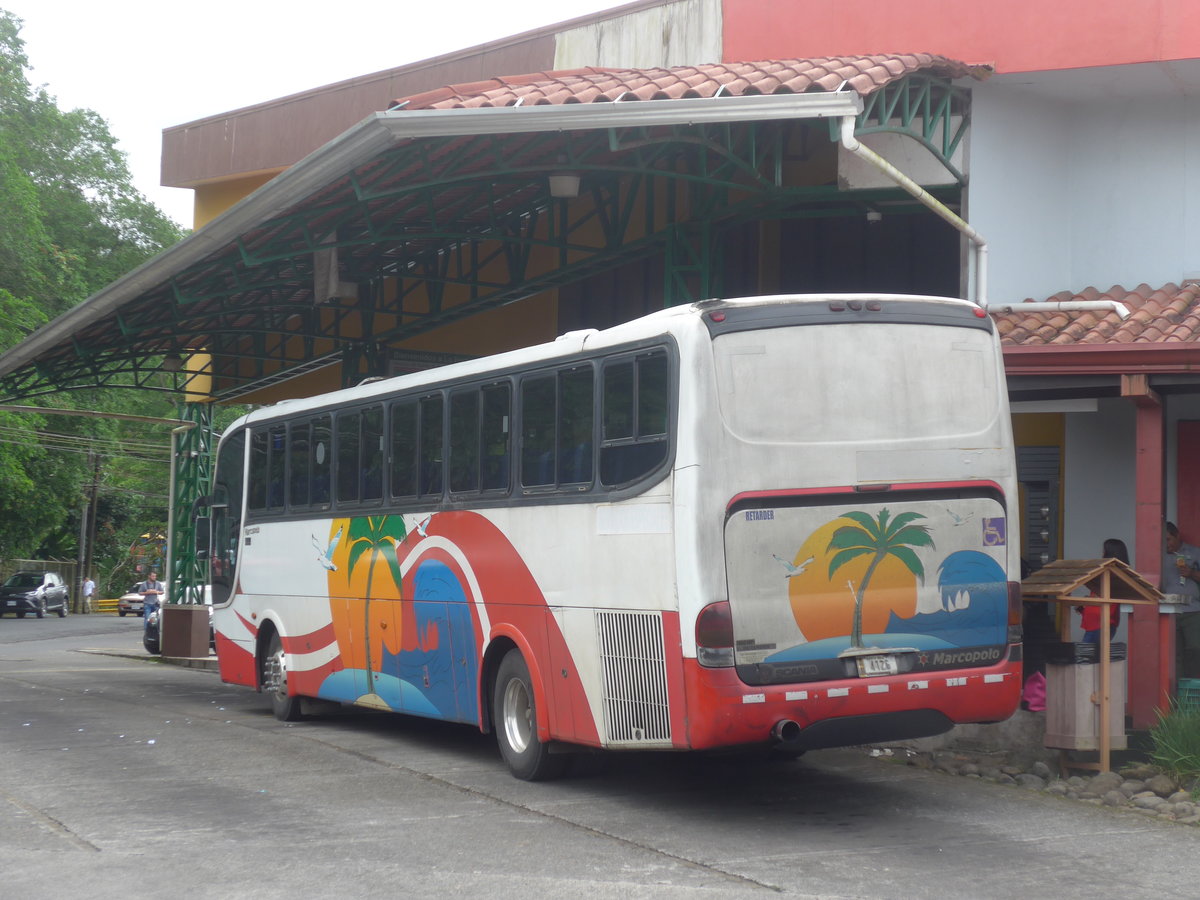 (211'819) - ??? - 4126 - Marcopolo/Scania am 20. November 2019 in La Fortuna, Busstation