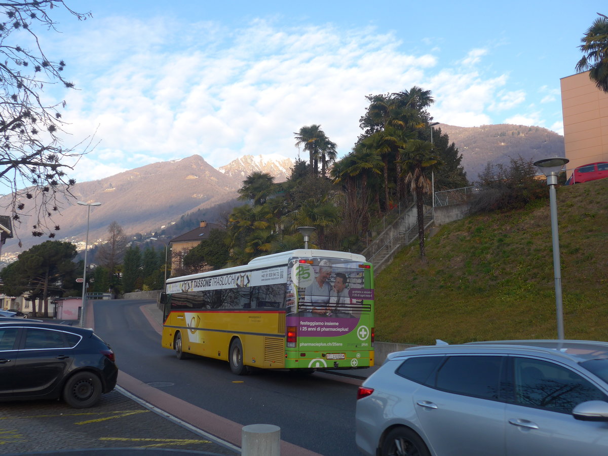 (213'823) - Chiesa, Riazzino - Nr. CB5/TI 233'555 - Setra am 18. Januar 2020 beim Bahnhof Tenero