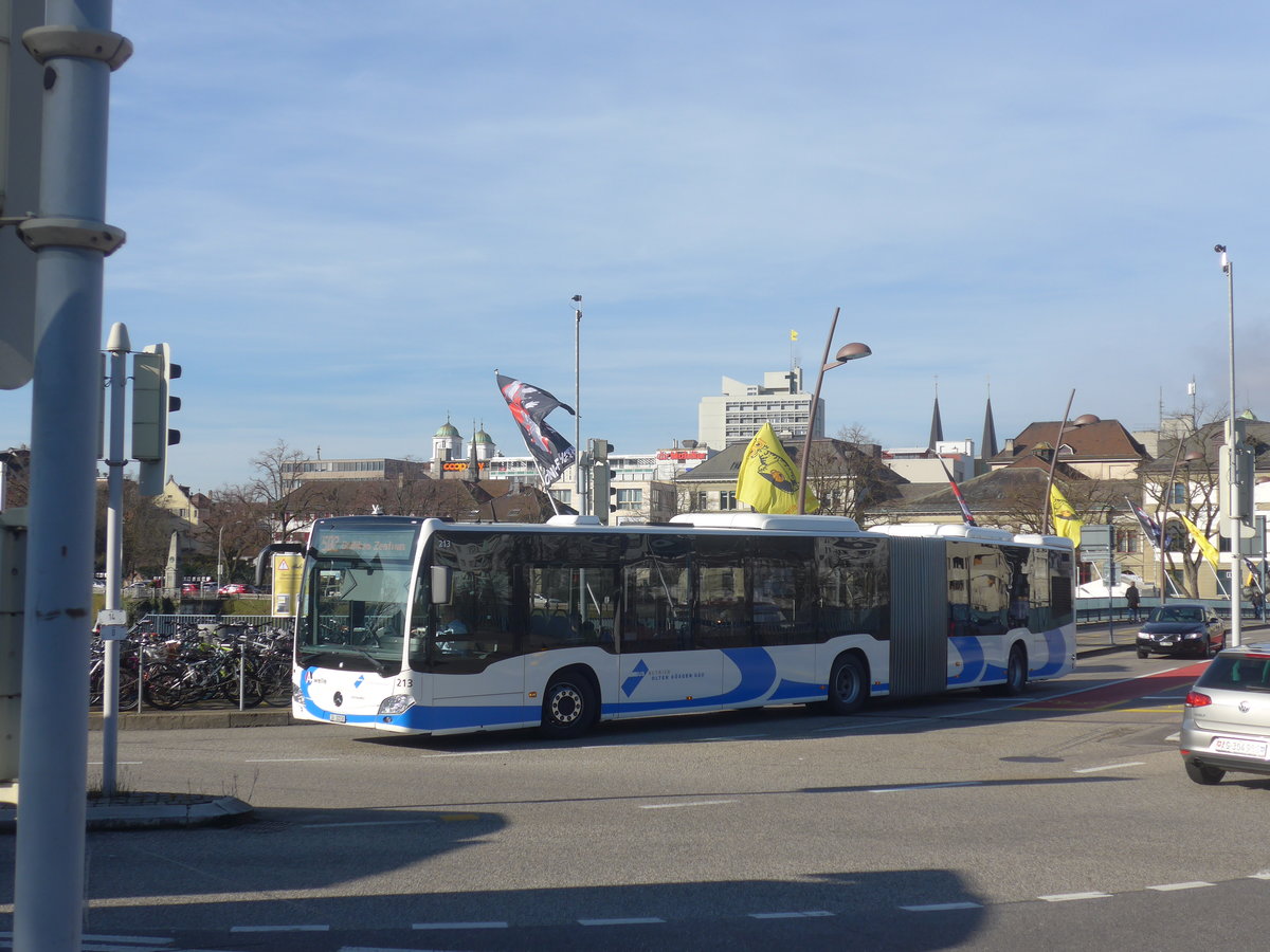 (214'567) - BOGG Wangen b.O. - Nr. 213/SO 32'218 - Mercedes am 20. Februar 2020 in Olten, Bahnhofbrcke