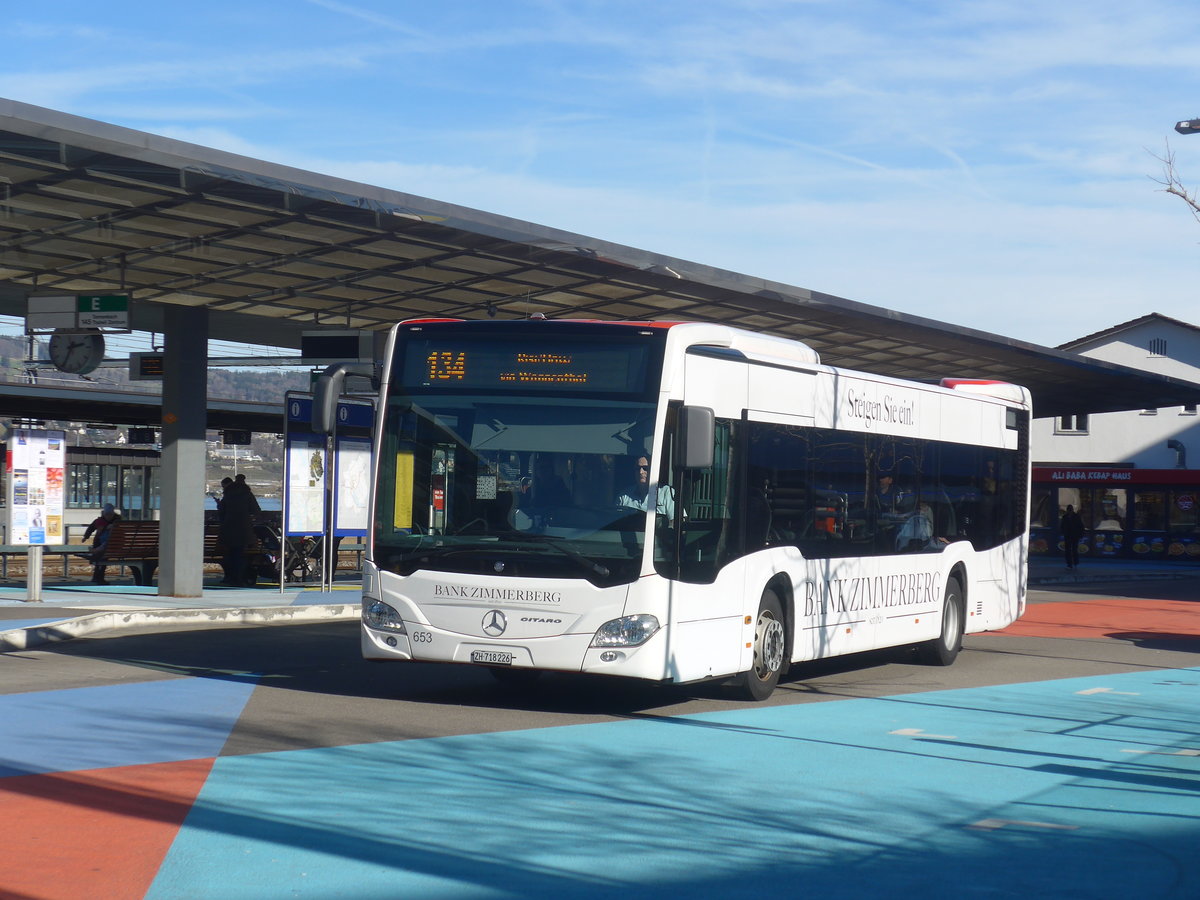 (214'667) - AHW Horgen - Nr. 653/ZH 718'226 - Mercedes am 20. Februar 2020 beim Bahnhof Horgen