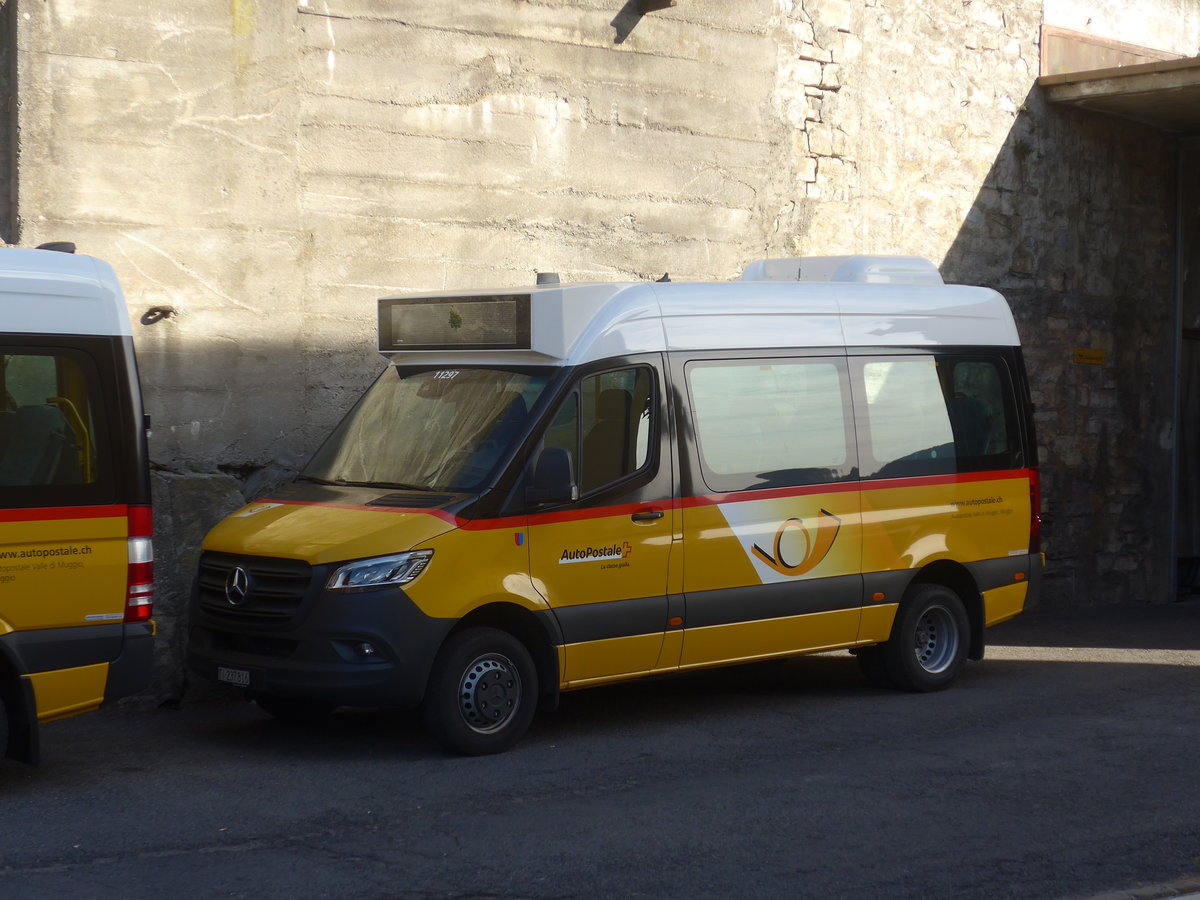 (214'727) - Autopostale, Muggio - TI 237'816 - Mercedes am 21. Februar 2020 in Muggio, Garage