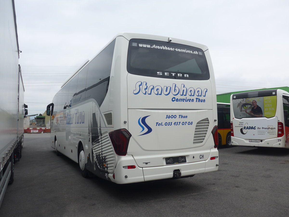 (215'448) - Straubhaar, Thun - Nr. 6 - Setra am 22. Mrz 2020 in Kerzers, Interbus