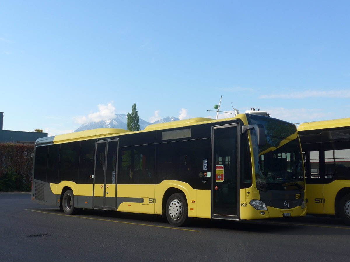 (216'465) - STI Thun - Nr. 192/BE 804'192 - Mercedes am 26. April 2020 bei der Schifflndte Thun