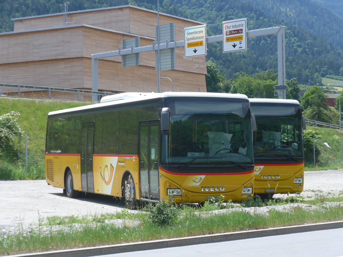 (217'237) - PostAuto Graubnden - GR 168'873 - Iveco (ex GR 170'438) am 23. Mai 2020 in Chur, Sommerausstrasse