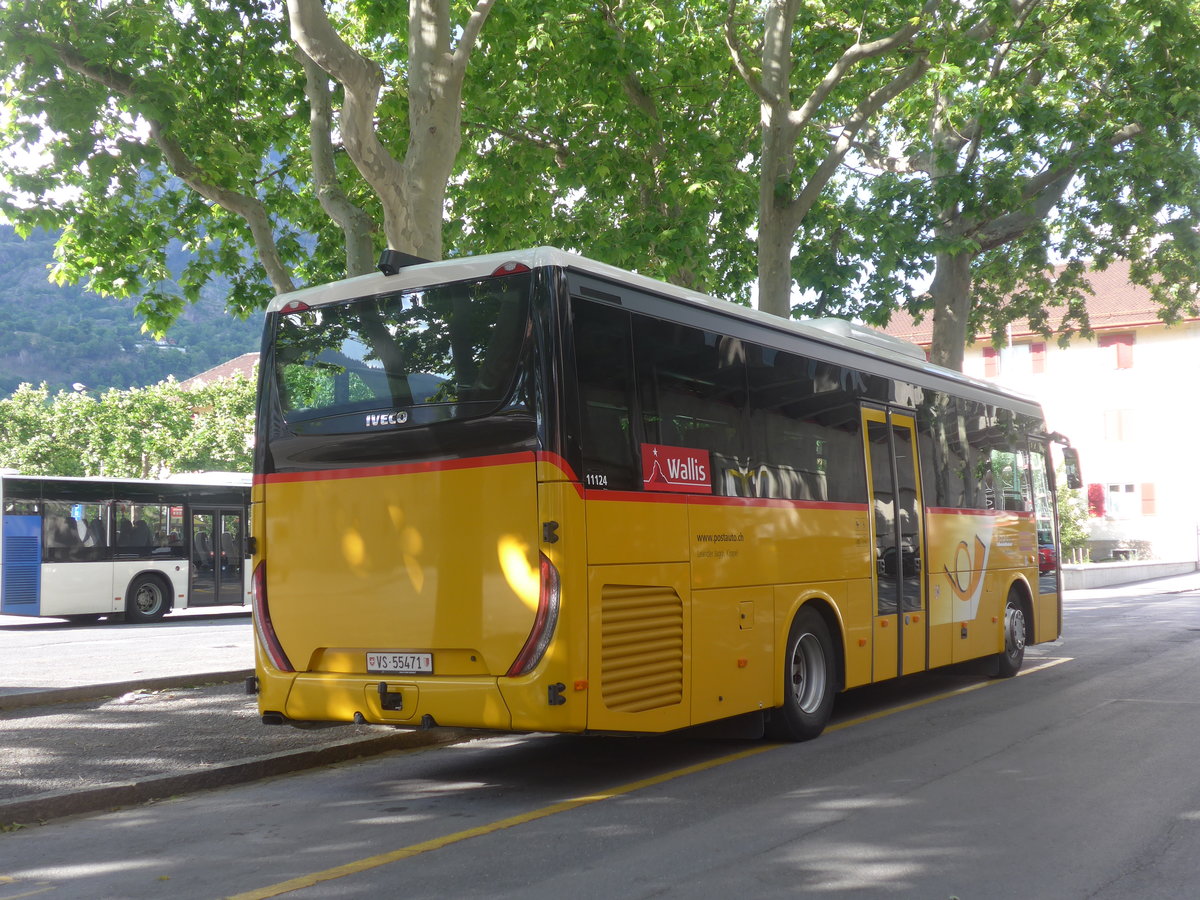 (217'598) - Jaggi, Kippel - Nr. 30/VS 55'471 - Iveco am 1. Juni 2020 in Brig, Postgarage