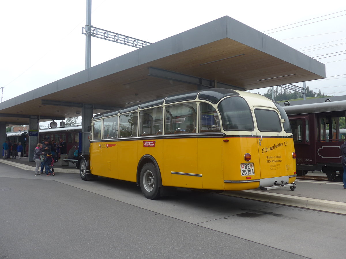 (217'949) - Loosli, Wyssachen - BE 26'794 - Saurer/R&J am 14. Juni 2020 beim Bahnhof Huttwil