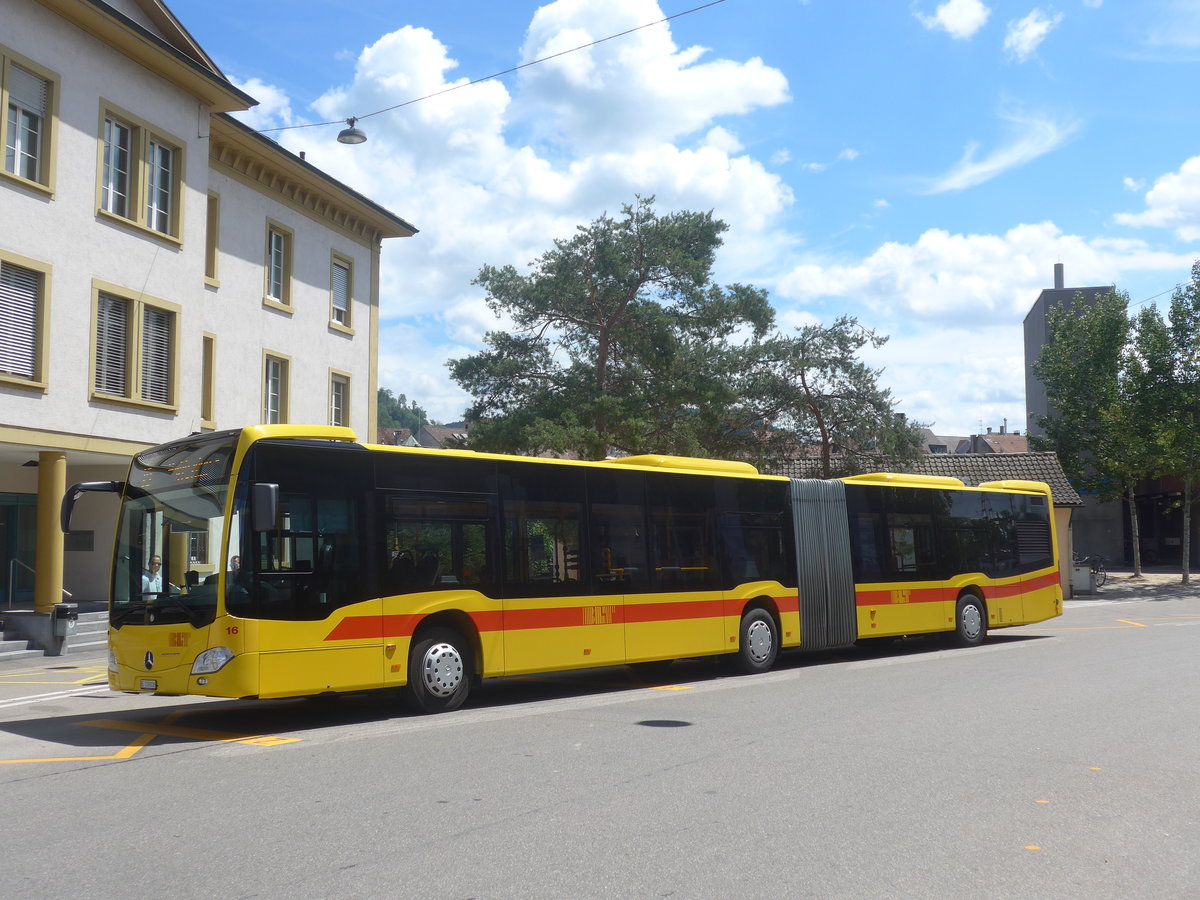 (218'371) - BLT Oberwil - Nr. 16/BL 159'836 - Mercedes am 4. Juli 2020 beim Bahnhof Liestal