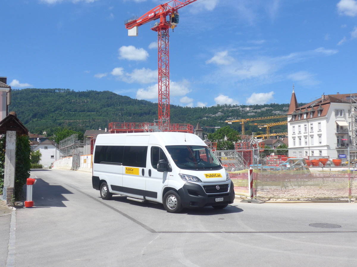 (218'381) - AUNORA, Courfaivre - JU 47'045 - Fiat am 4. Juli 2020 beim Bahnhof Delmont