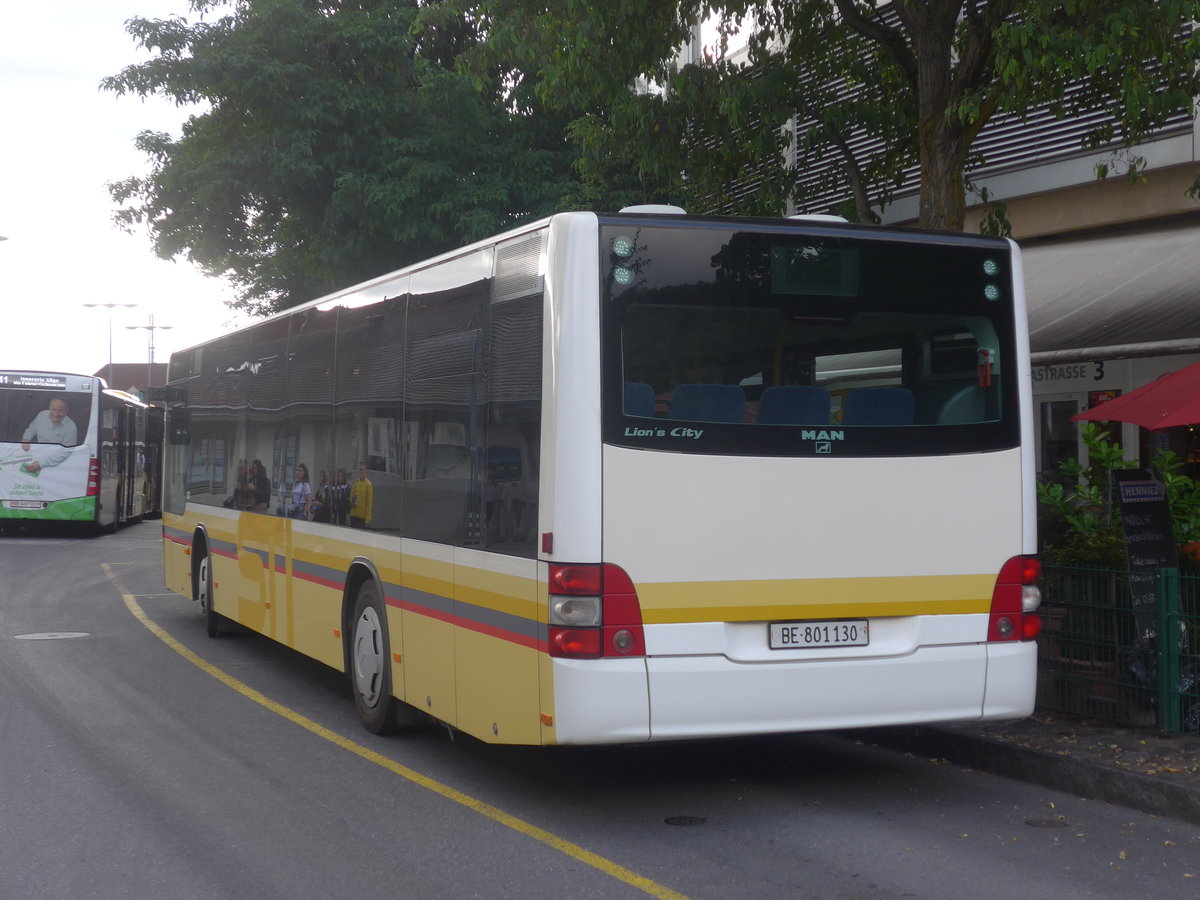 (218'604) - STI Thun - Nr. 130/BE 801'130 - MAN am 6. Juli 2020 bei der Schifflndte Thun