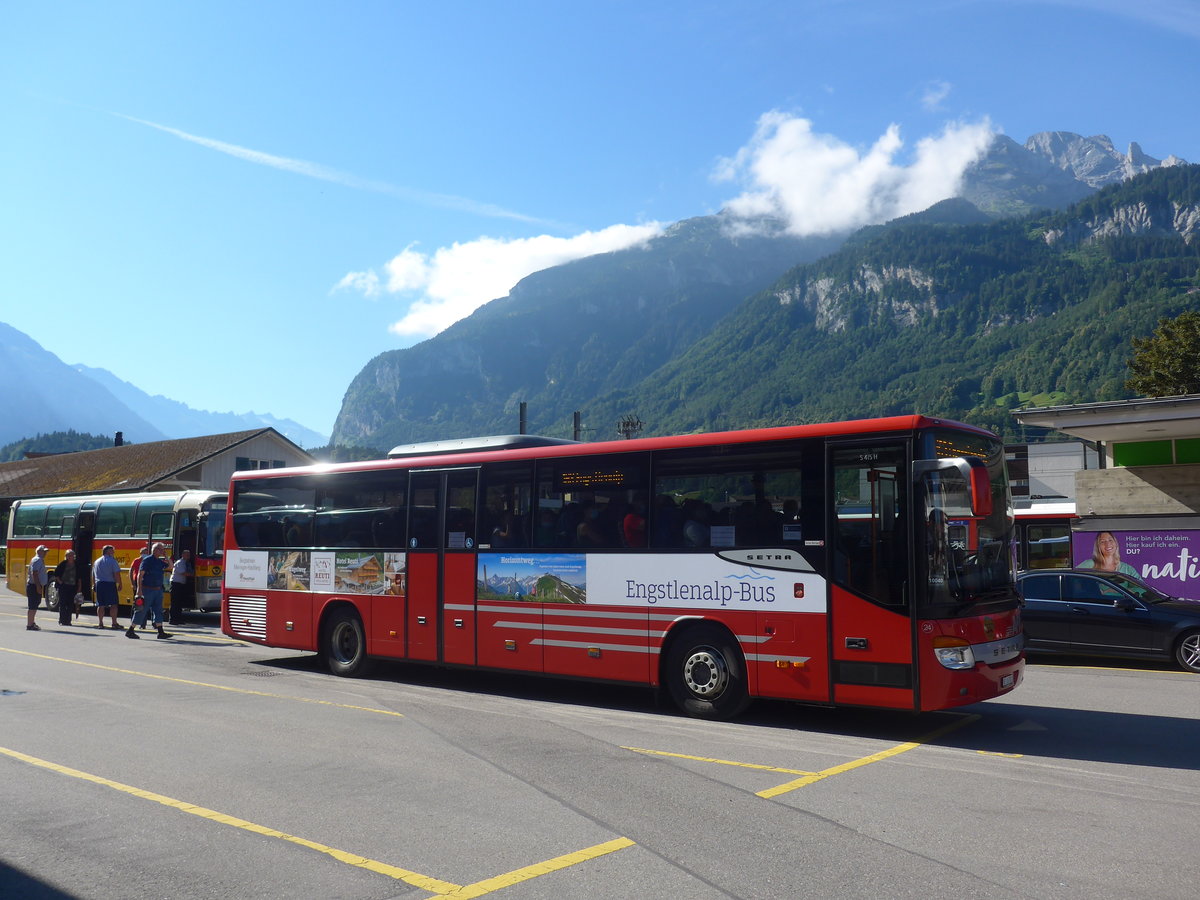 (218'636) - AFA Adelboden - Nr. 24/BE 26'701 - Setra am 12. Juli 2020 in Meiringen, Postautostation (Einsatz PostAuto fr Engstlenalp-Bus)