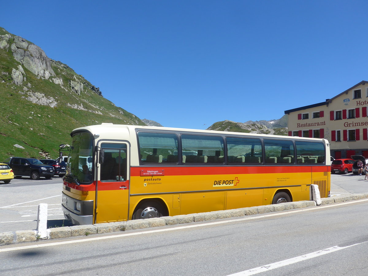 (218'670) - Buzzi, Bern - BE 910'789 - Mercedes (ex Mattli, Wassen) am 12. Juli 2020 in Grimsel, Rest. Grimselblick