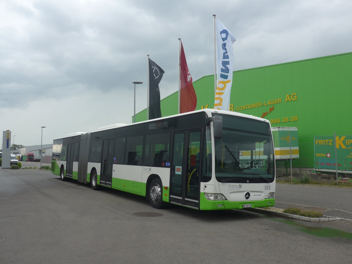 (219'364) - transN, La Chaux-de-Fond - Nr. 323/NE 106'323 - Mercedes am 2. August 2020 in Kerzers, Interbus