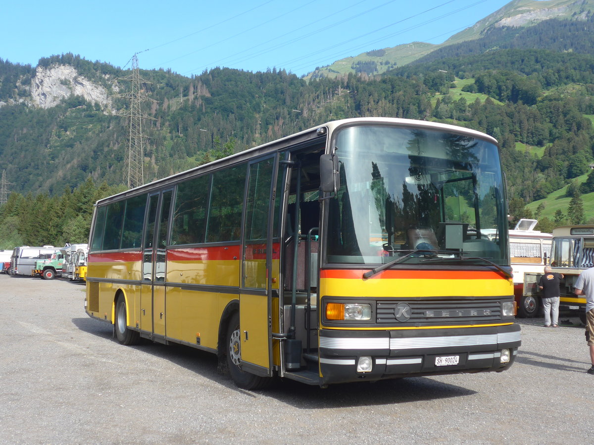 (219'680) - Schenk, Alpthal - Nr. 516/SH 90'024 - Setra (ex Vgeli, Hettenschwil; ex Rosy Viaggi, Stabio; ex AutoPostale Ticino Nr. 516; ex P 25'069) am 16. August 2020 in Grsch, Bergbahnen