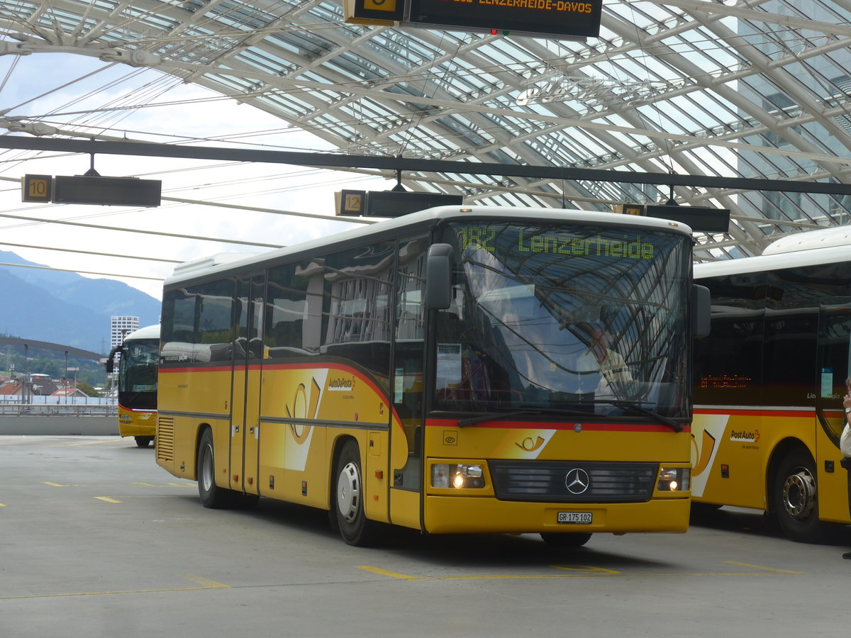 (219'813) - PostAuto Graubnden - GR 175'102 - Mercedes (ex Terretaz, Zernez) am 16. August 2020 in Chur, Postautostation