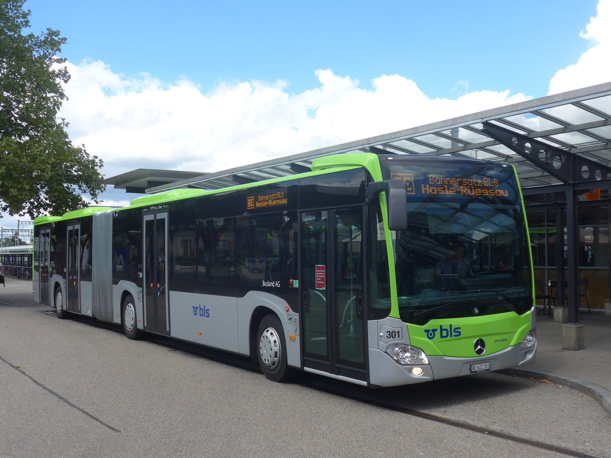 (220'080) - Busland, Burgdorf - Nr. 301/BE 622'301 - Mercedes am 23. August 2020 beim Bahnhof Burgdorf