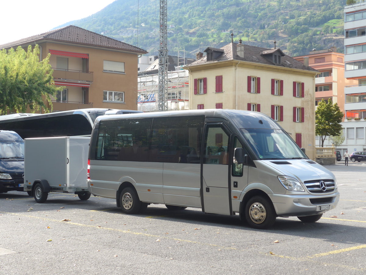 (220'531) - N&S-Tours, Glis - VS 512'600 - Mercedes am 6. September 2020 in Brig, Postgarage