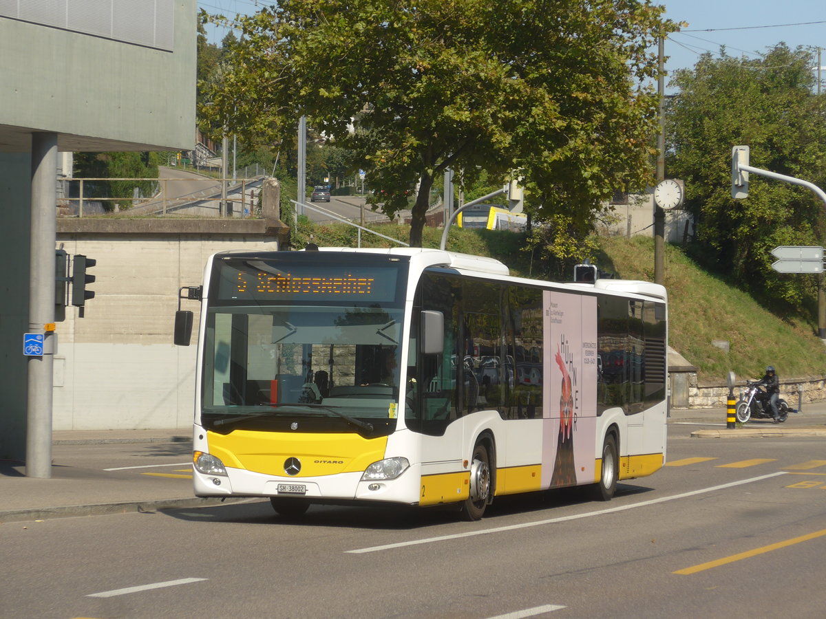 (220'645) - VBSH Schaffhausen - Nr. 2/SH 38'002 - Mercedes am 12. September 2020 beim Bahnhof Schaffhausen