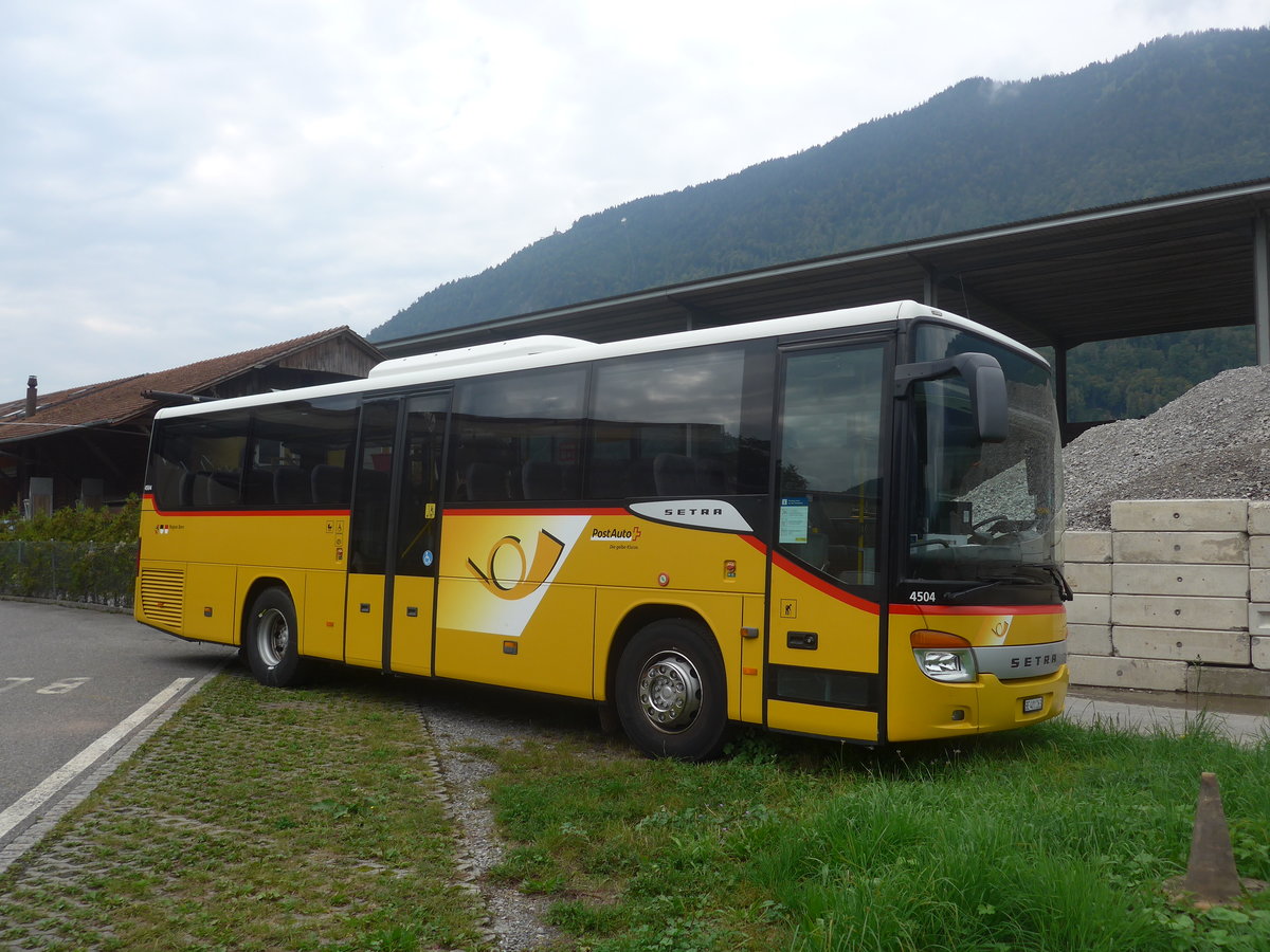 (220'922) - PostAuto Bern - BE 401'263 - Setra (ex AVG Meiringen Nr. 63) am 21. September 2020 in Interlaken, Garage