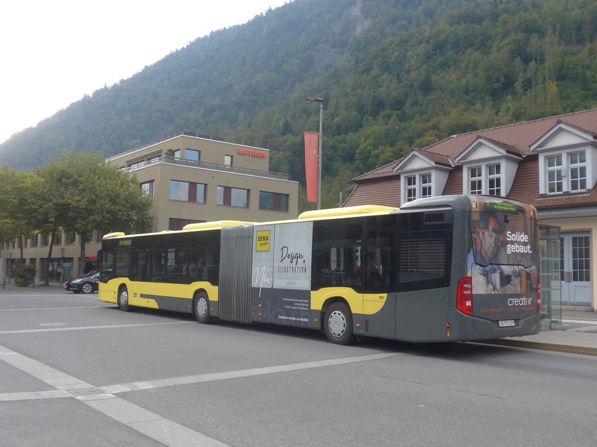 (220'937) - STI Thun - Nr. 167/BE 752'167 - Mercedes am 21. September 2020 beim Bahnhof Interlaken Ost