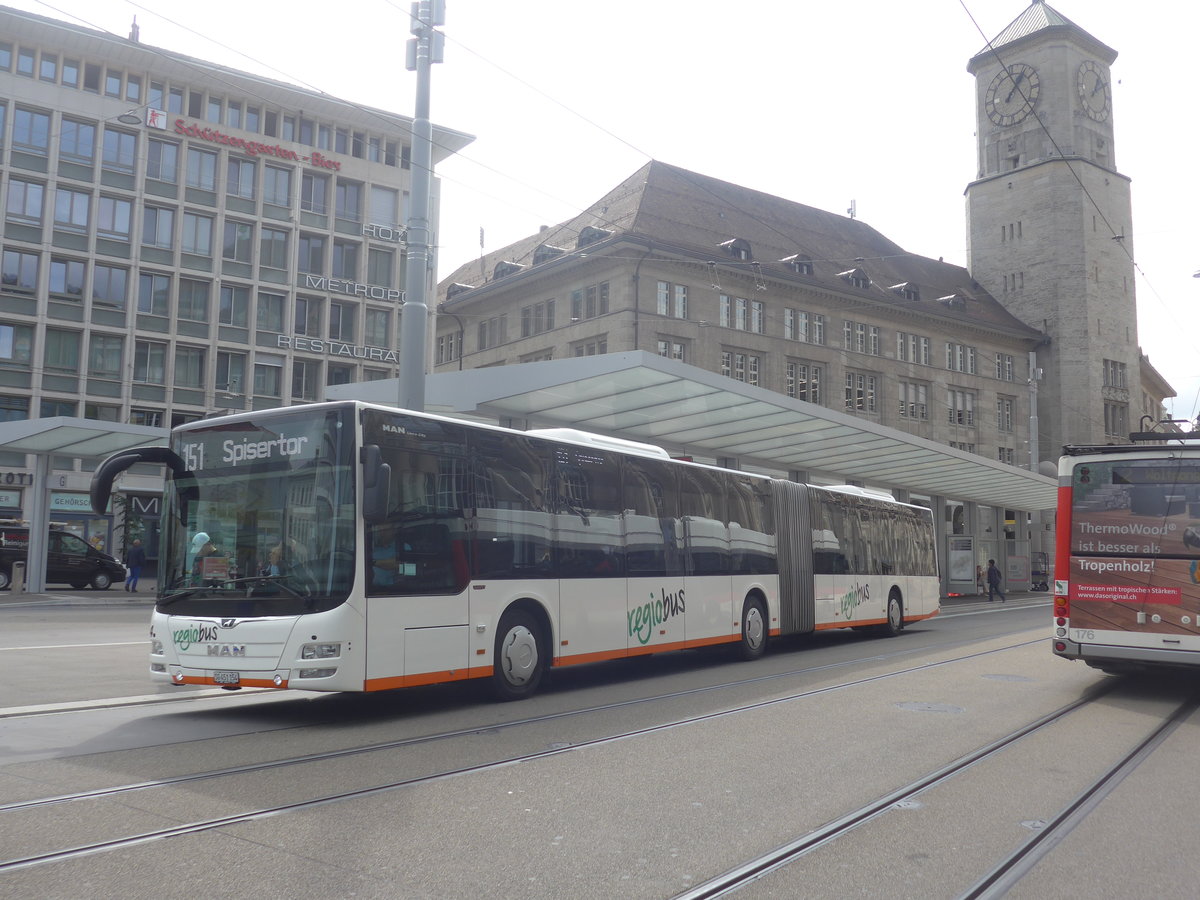 (221'237) - Regiobus, Gossau - Nr. 54/SG 451'154 - MAN am 24. September 2020 beim Bahnhof St. Gallen