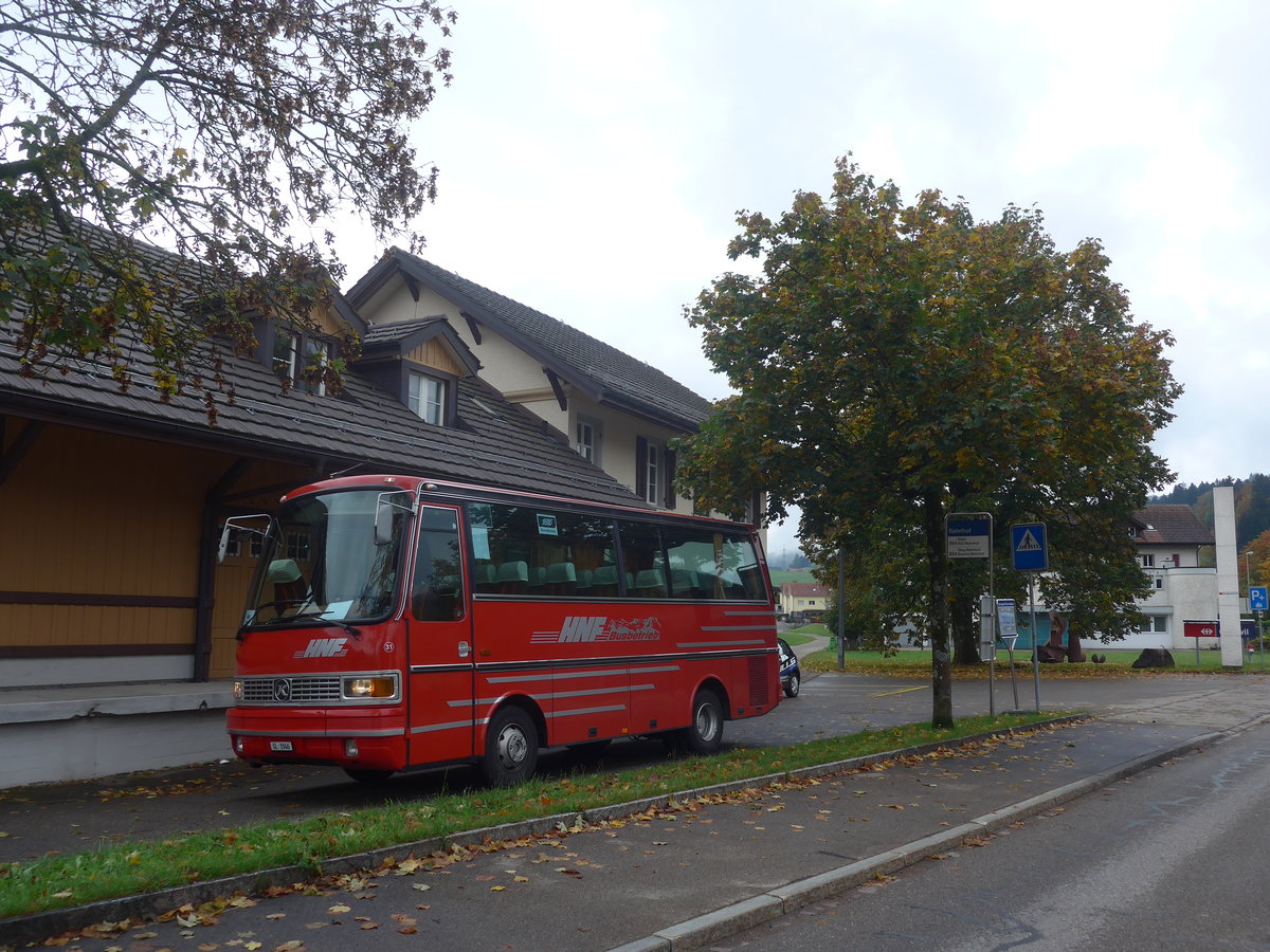 (221'815) - Biegger, Uster - Nr. 31/GL 1946 - Setra (ex AFA Adelboden Nr. 31; ex AFA Adelboden Nr. 10; ex Frhlich, Zrich) am 12. Oktober 2020 beim Bahnhof Gibswil