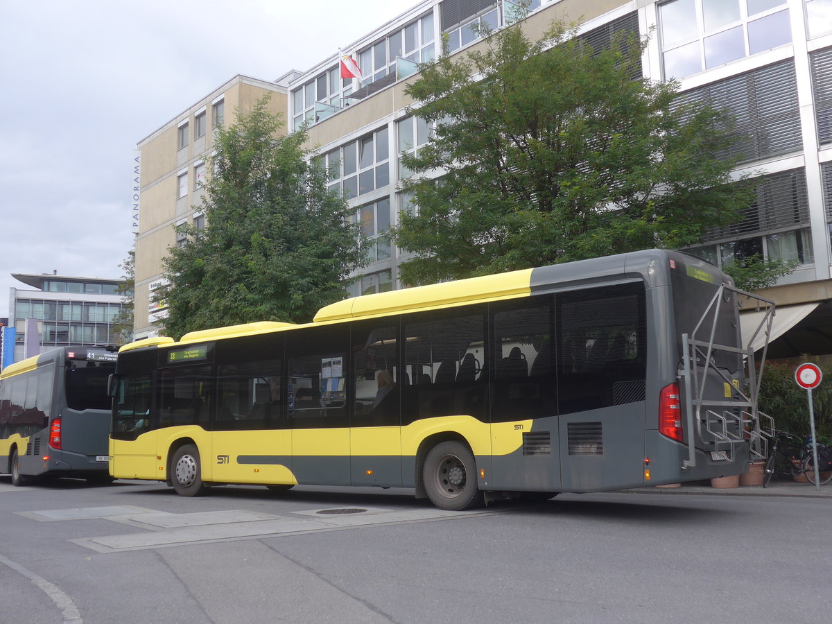 (221'941) - STI Thun - Nr. 157/BE 752'157 - Mercedes am 17. Oktober 2020 beim Bahnhof Thun