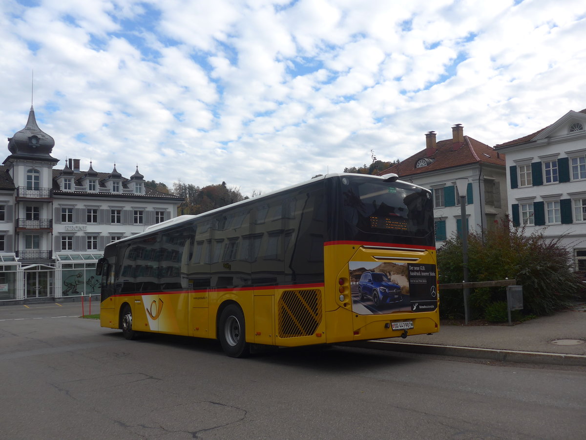 (222'328) - PostAuto Ostschweiz - SG 443'907 - Volvo am 21. Oktober 2020 in Heiden, Post